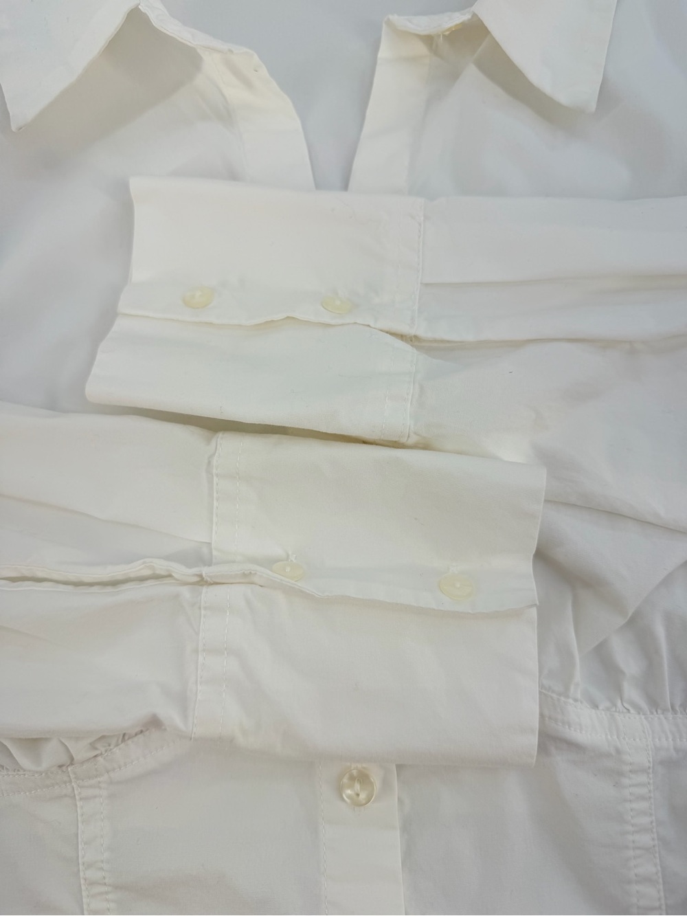 Abercrombie & Fitch White Corset Button Shirt Top Women's Medium - Picture 10 of 17
